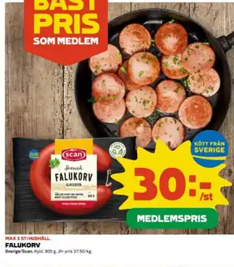 Coop Falukorv erbjuda