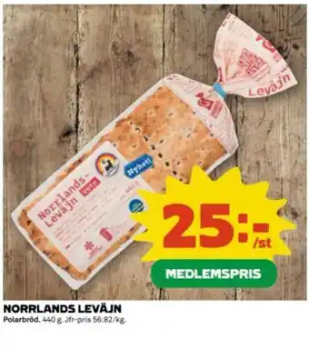 Coop Norrlands leväjn Polarbröd erbjuda