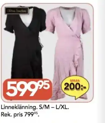 Bo Ohlsson Linneklänning. S/M - L/XL erbjuda