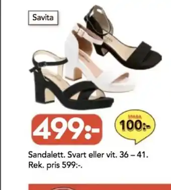Bo Ohlsson Sandalett. Svart eller vit erbjuda