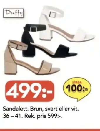 Bo Ohlsson Sandalett. Brun, svart eller vit erbjuda