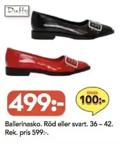 Bo Ohlsson Ballerinasko. Röd eller svart erbjuda