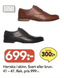 Bo Ohlsson Herrsko i skinn. Svart eller brun. erbjuda