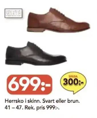 Bo Ohlsson Herrsko i skinn. Svart eller brun. erbjuda