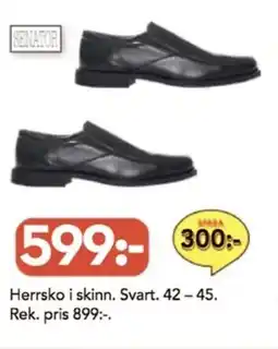 Bo Ohlsson Herrsko i skinn. Svart erbjuda