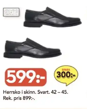 Bo Ohlsson Herrsko i skinn. Svart erbjuda