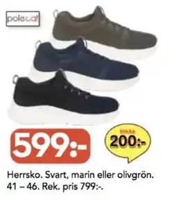 Bo Ohlsson Herrsko. Svart, marin eller olivgrön erbjuda