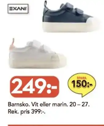 Bo Ohlsson Barnsko. Vit eller marin erbjuda