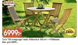 Bo Ohlsson Turin 100 matgrupp i teak erbjuda