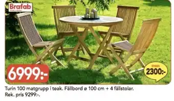 Bo Ohlsson Turin 100 matgrupp i teak erbjuda