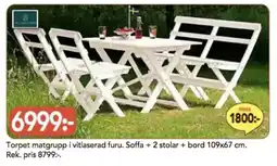 Bo Ohlsson Torpet matgrupp i vitlaserad furu erbjuda