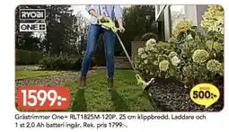 Bo Ohlsson Grästrimmer One+ RLT1825M-120P erbjuda