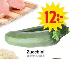 Matöppet Zucchini erbjuda