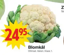 Matöppet Blomkål erbjuda