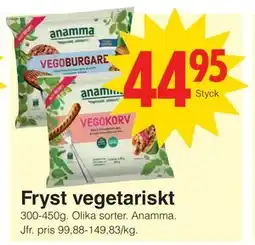 Matöppet Fryst vegetariskt erbjuda