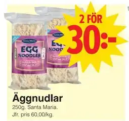 Matöppet Äggnudlar erbjuda