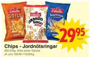 Matöppet Chips - Jordnötsringar erbjuda