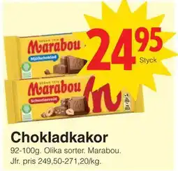 Matöppet Chokladkakor erbjuda