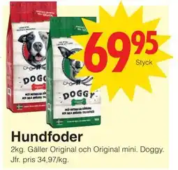 Matöppet Hundfoder erbjuda