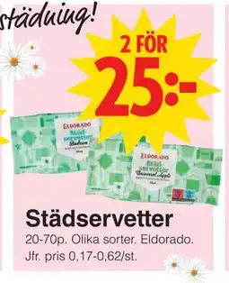 Matöppet Städservetter erbjuda
