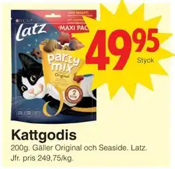 Matöppet Kattgodis erbjuda