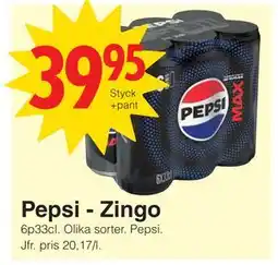 Matöppet Pepsi - Zingo erbjuda