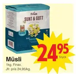Matöppet Müsli erbjuda