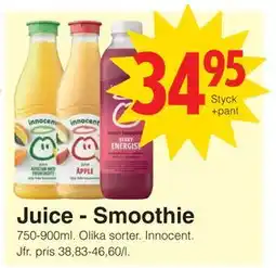 Matöppet Juice - Smoothie erbjuda