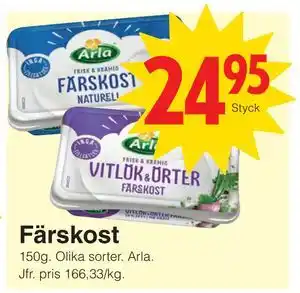 Matöppet Färskost erbjuda