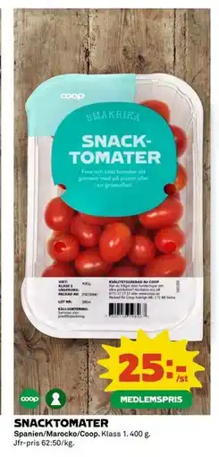 Coop SNACKTOMATER erbjuda