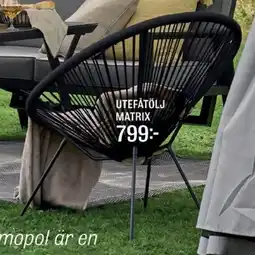 Mio Utefåtölj matrix erbjuda