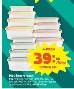 Stora Coop Matlådor 4-pack erbjuda