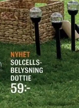 Mio Solcells- belysning dottie erbjuda
