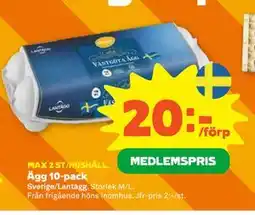 Stora Coop Ägg 10-pack erbjuda