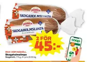 Stora Coop Skogaholmslimpa erbjuda