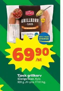 Stora Coop Tjock grillkorv erbjuda