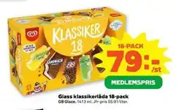 Stora Coop Glass klassikerlåda 18-pack erbjuda