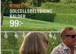 Mio Solcellsbelysning balder erbjuda