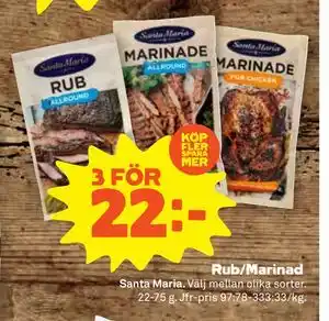 Stora Coop Rub/Marinad erbjuda