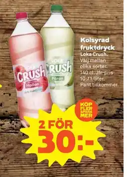 Stora Coop Kolsyrad fruktdryck erbjuda