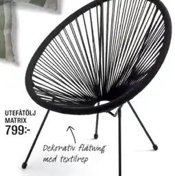 Mio Utefåtölj matrix erbjuda