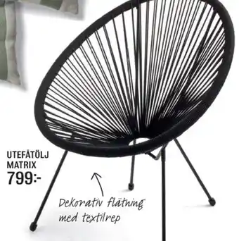 Mio Utefåtölj matrix erbjuda