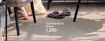 Mio Flatvävd matta replay erbjuda