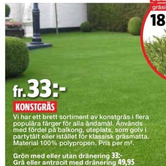 Bauhaus Konstgräs erbjuda