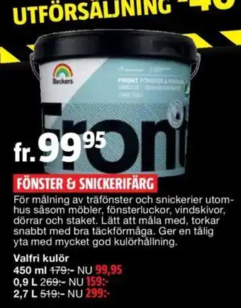 Bauhaus Fönster & Snickerifärg 450ml erbjuda