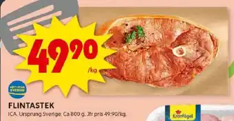 ICA Kvantum Flintastek erbjuda