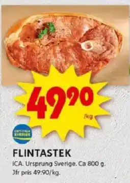 ICA Kvantum Flintastek erbjuda