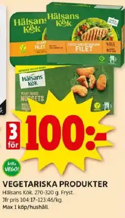 ICA Kvantum Vegetariska produkter erbjuda