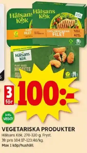 ICA Kvantum Vegetariska produkter erbjuda