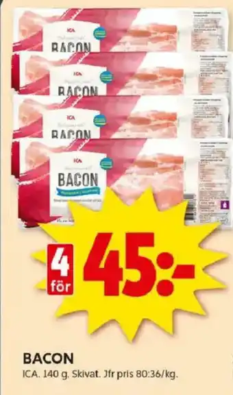 ICA Kvantum Bacon erbjuda